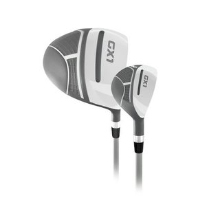 Masters GX1 ladies halvt golfset, grafit + cart bag