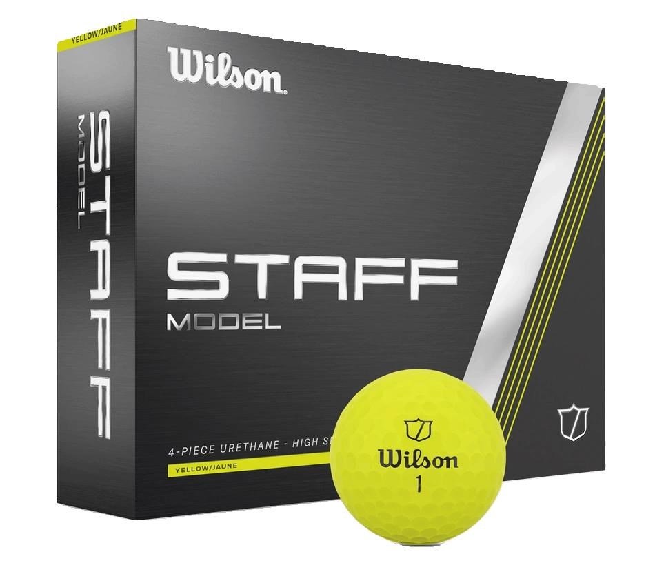 Wilson Staff Model golfbollar 2025, gula