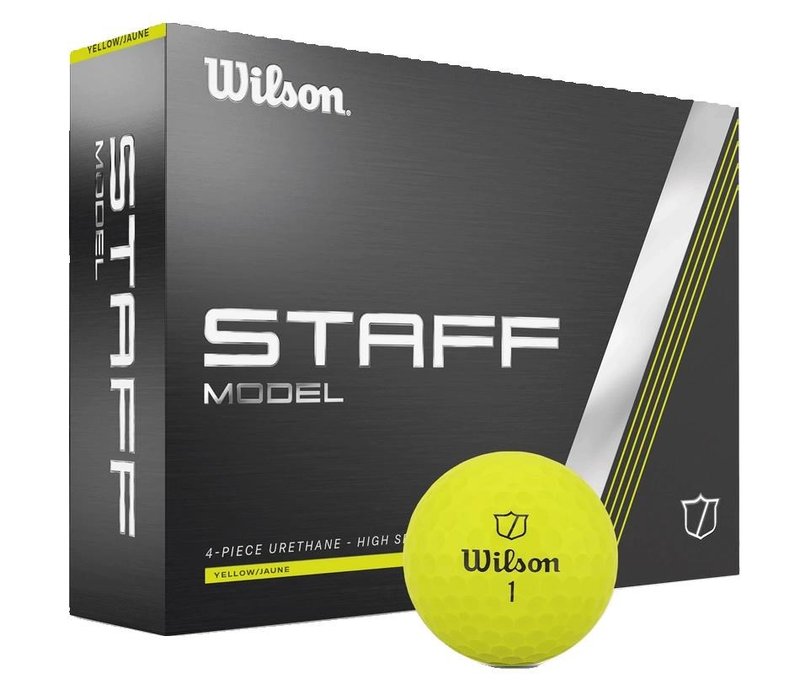 Wilson Staff Model golfbollar 2025, gula