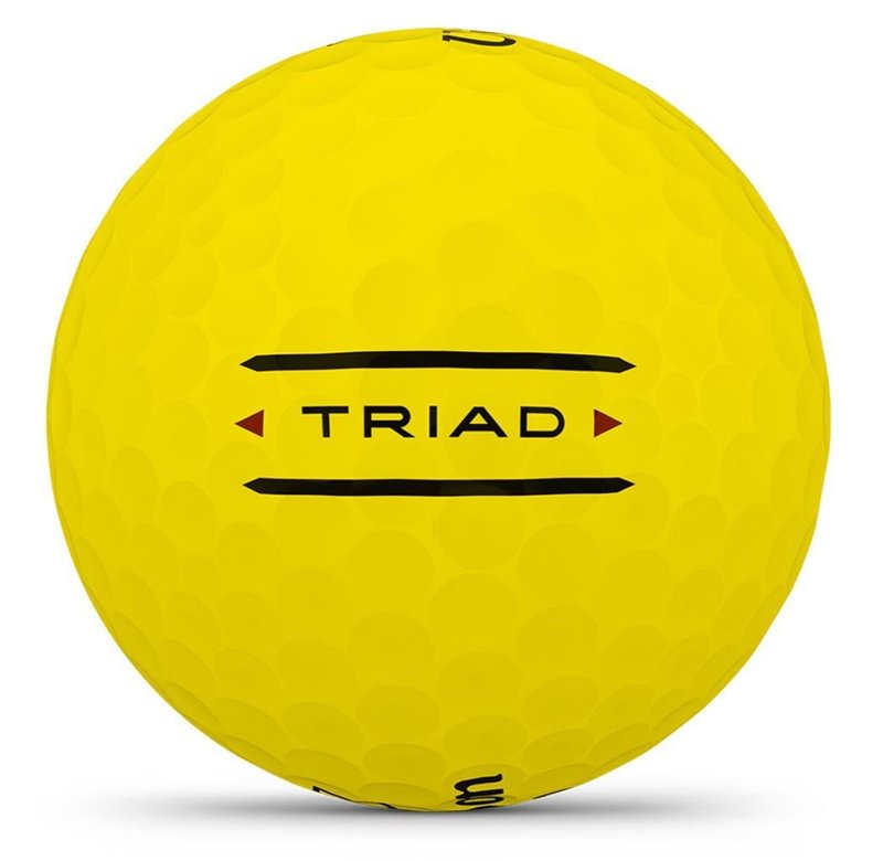 Wilson Triad golfbollar 2025 (12 bollar), gula