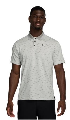 Nike Dri-Fit Tour Micro Print herr polo, photon dust