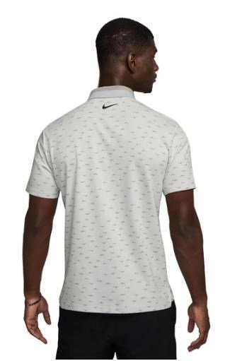 Nike Dri-Fit Tour Micro Print herr polo, photon dust