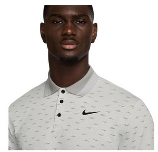 Nike Dri-Fit Tour Micro Print herr polo, photon dust