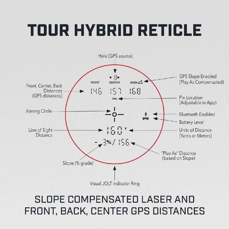 Bushnell Tour Hybrid laser avståndsmätare (Slope)