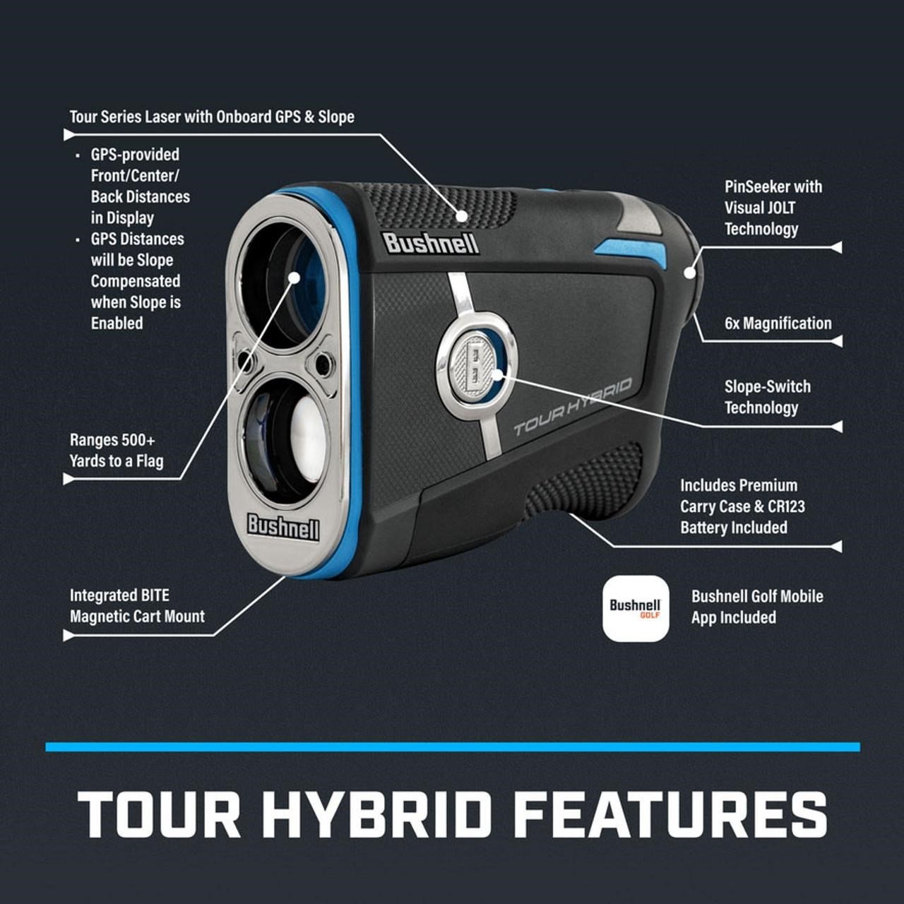 Bushnell Tour Hybrid laser avståndsmätare (Slope)