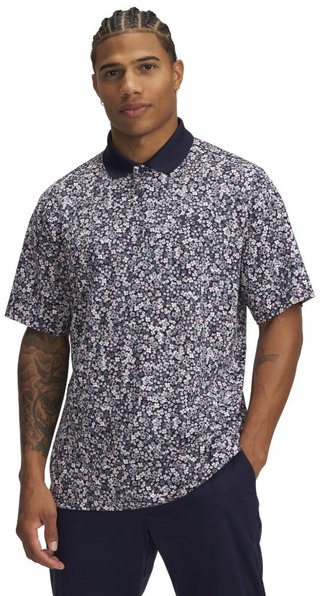 Under Armour Matchplay Printed herr polo, blå/flower