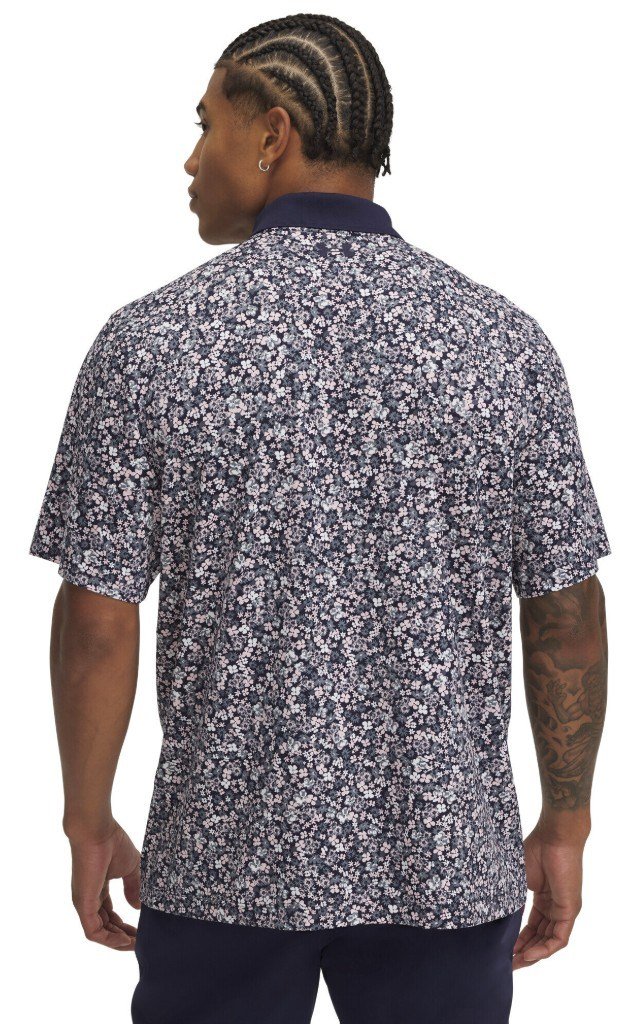 Under Armour Matchplay Printed herr polo, blå/flower