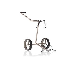 JuCad Edition S manuell trolley med 2 hjul, aluminiumlegering + bärväska JTT, silver