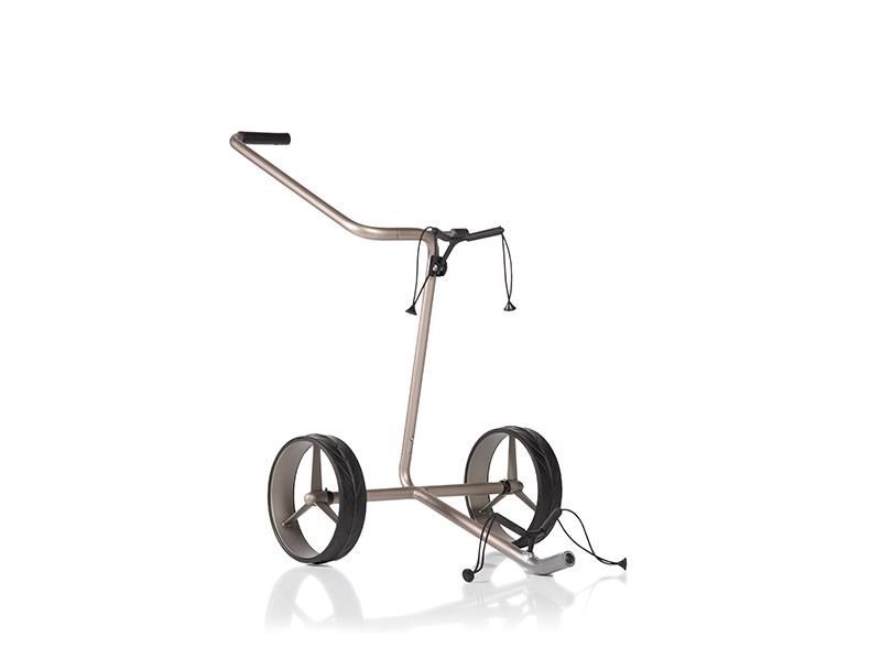 JuCad Edition S manuell trolley med 2 hjul, aluminiumlegering + bärväska JTT, silver