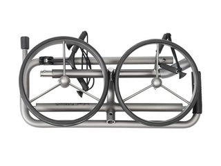 JuCad Edition S manuell trolley med 2 hjul, aluminiumlegering + bärväska JTT, silver