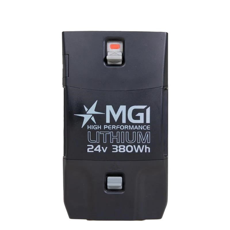 MGI AI Battery - Lithium 24V 380Wh (36 holes), svart
