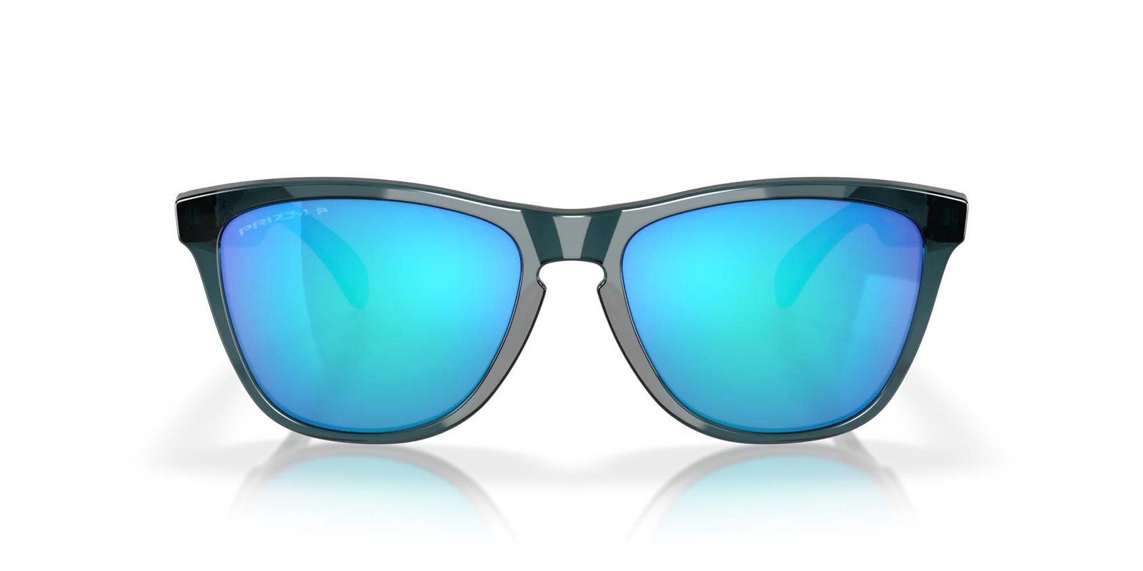 Oakley Frogskins solglasögon, Prizm Sapphire Polarized Lenses/Crystal Black