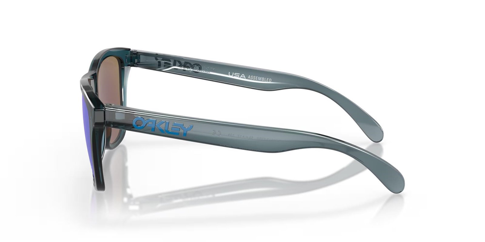 Oakley Frogskins solglasögon, Prizm Sapphire Polarized Lenses/Crystal Black