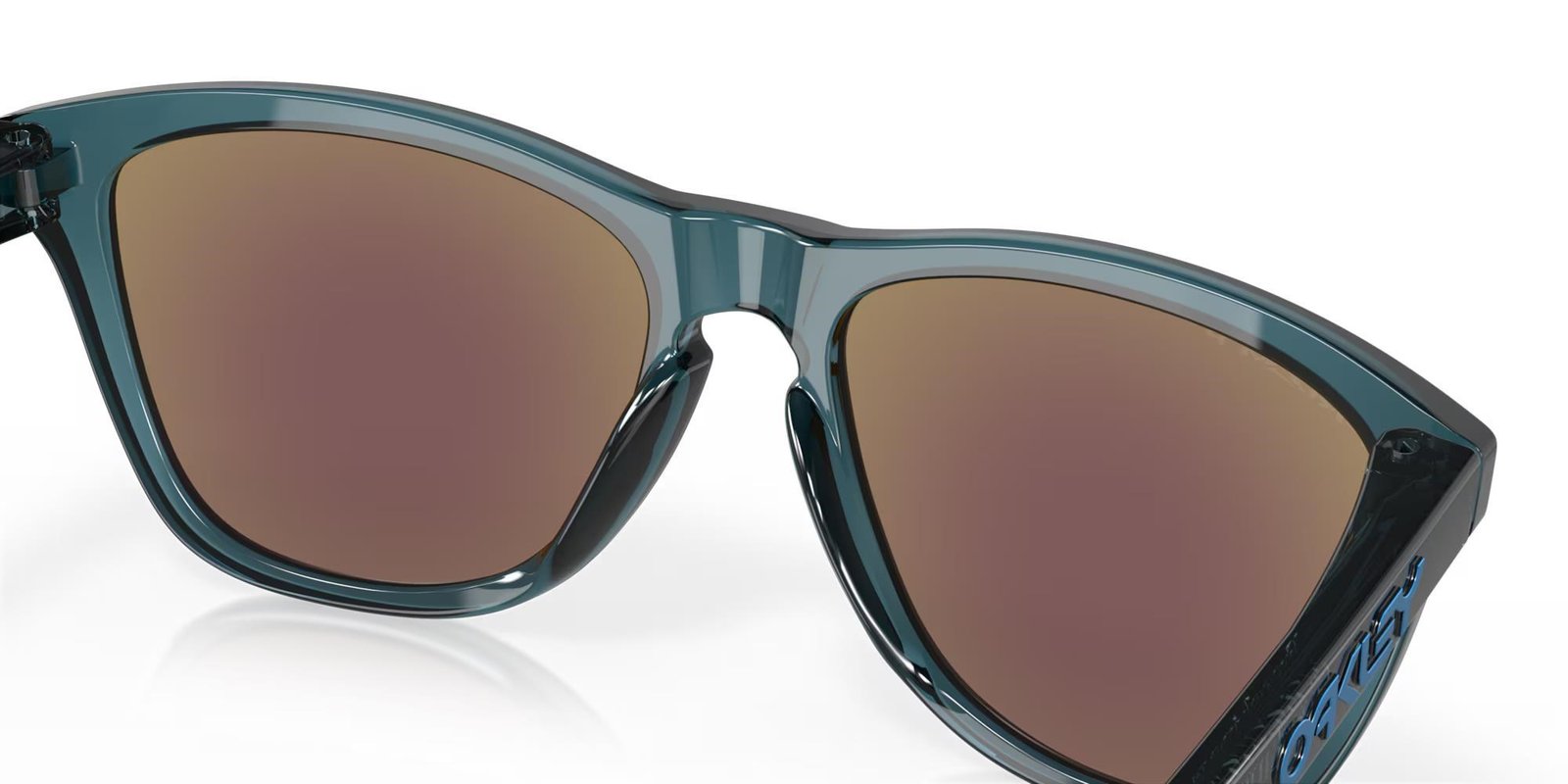 Oakley Frogskins solglasögon, Prizm Sapphire Polarized Lenses/Crystal Black