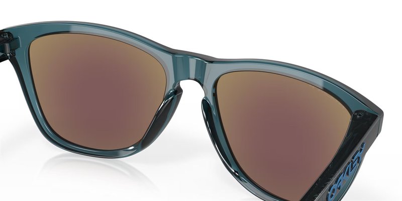 Oakley Frogskins solglasögon, Prizm Sapphire Polarized Lenses/Crystal Black