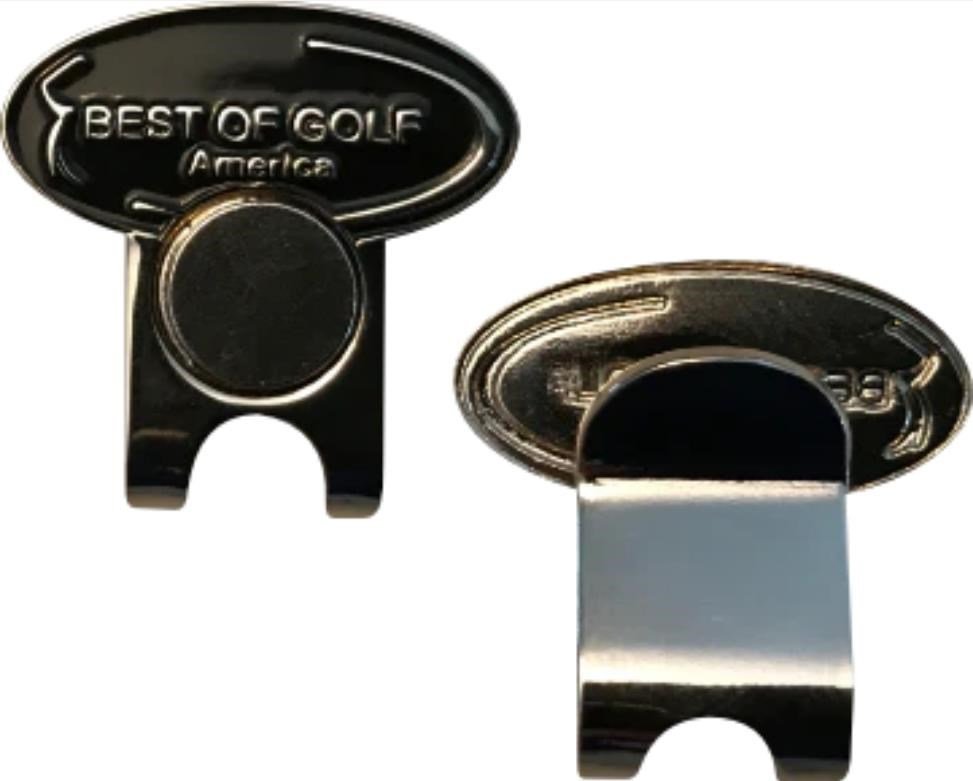 Best of Golf America Best of Golf America Hat Clip markörklämma, svart