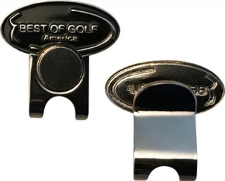 Best of Golf America Best of Golf America Hat Clip markörklämma, svart