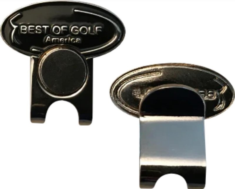 Best of Golf America Best of Golf America Hat Clip markörklämma, svart