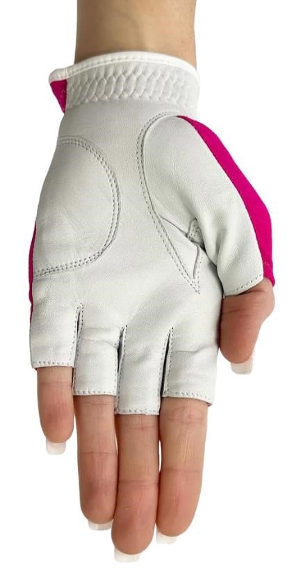 Best of Golf America Half Finger damhandske, rosa