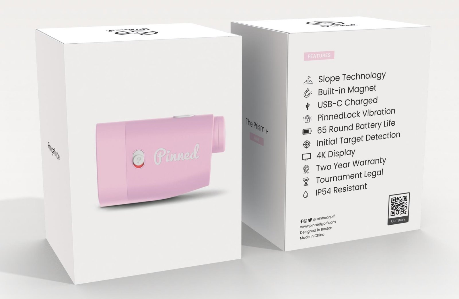 Pinned Prism+ laserrangefinder, rosa