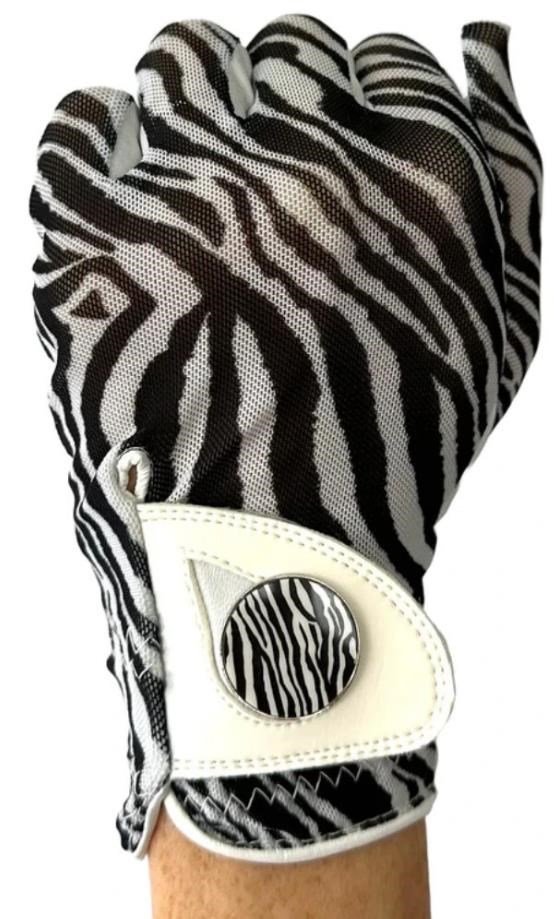 Best of Golf America Zebra damhandskar, vit/svart