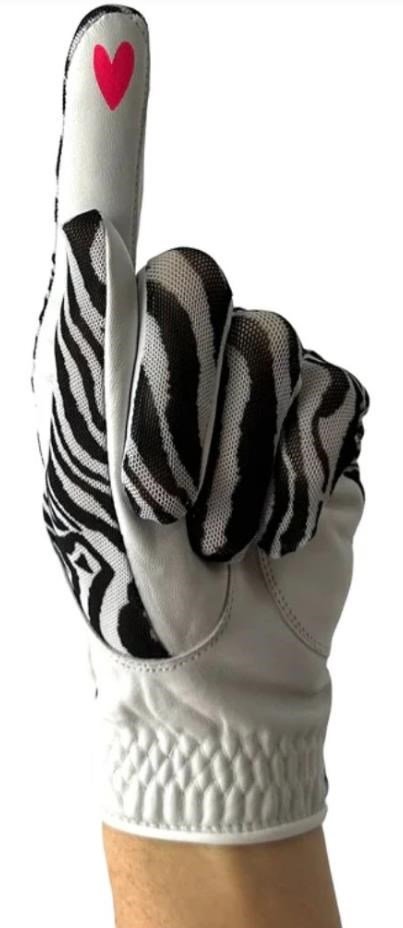 Best of Golf America Zebra damhandskar, vit/svart