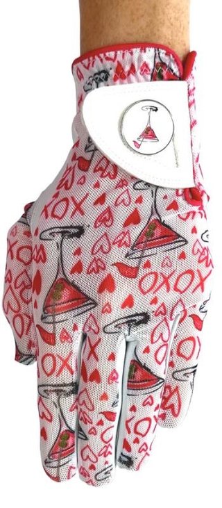 Best of Golf America XOXO damhandske, rosa/vit