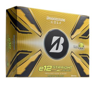 Bridgestone e12 Straight MindSet golfbollar, gula