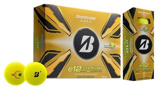 Bridgestone e12 Straight MindSet golfbollar, gula