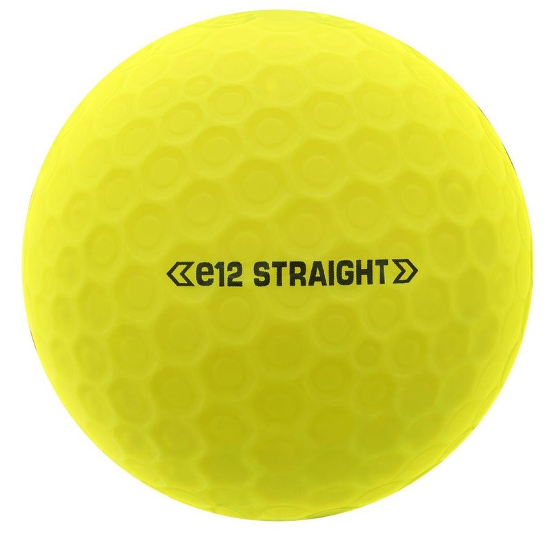 Bridgestone e12 Straight MindSet golfbollar, gula