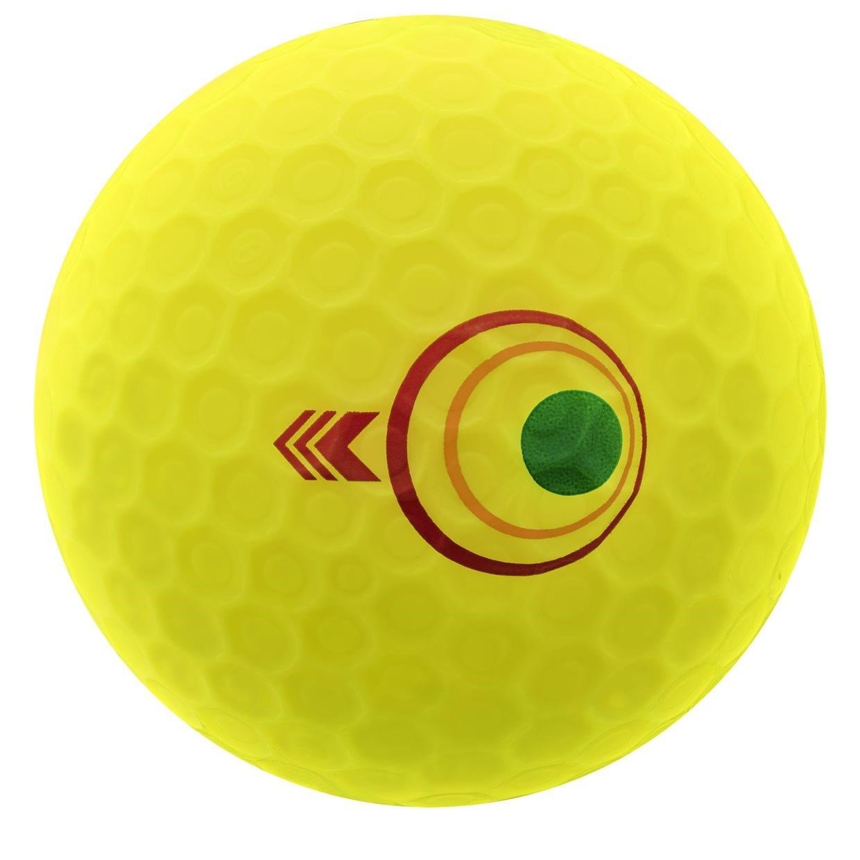 Bridgestone e12 Straight MindSet golfbollar, gula
