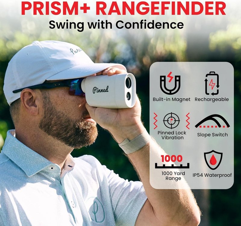 Pinned Prism+ laserrangefinder, röd