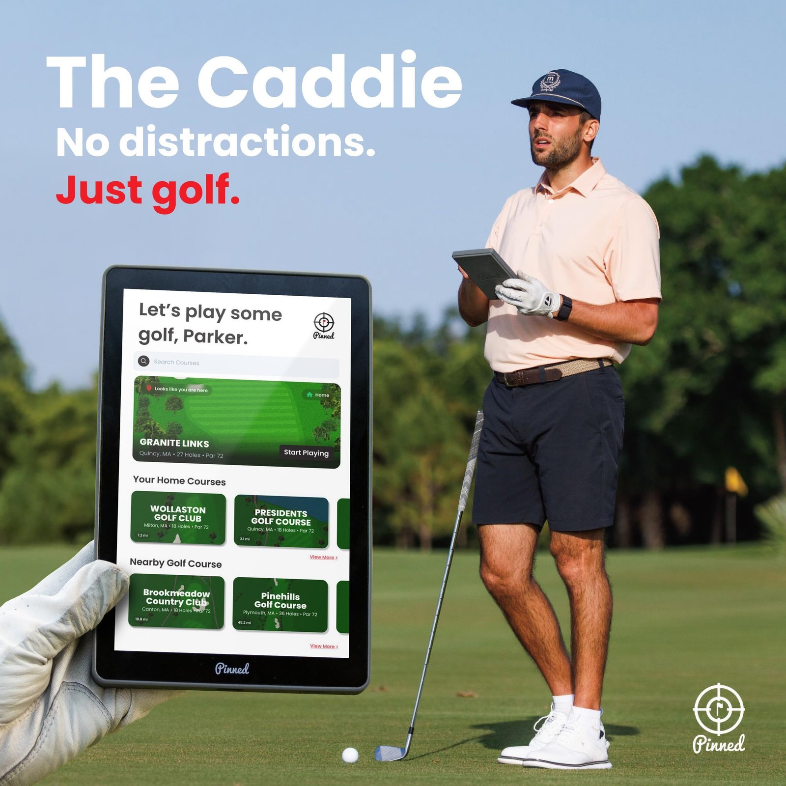 Pinned The Caddie GPS startsmonitor