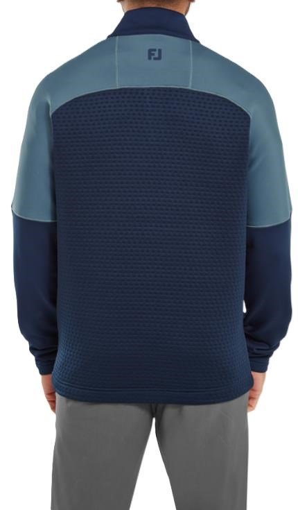 FootJoy ThermoSeries Jacquard Midlayer herr sweatshirt, navy slate