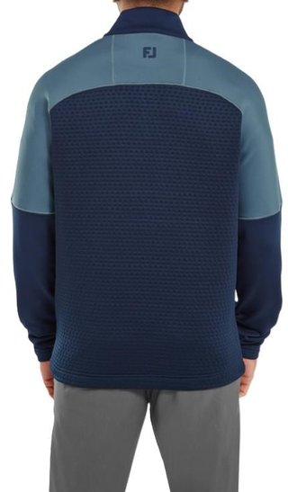 FootJoy ThermoSeries Jacquard Midlayer herr sweatshirt, navy slate