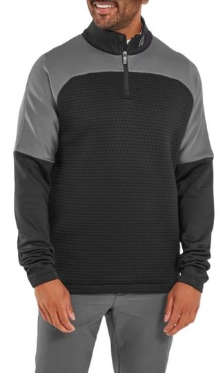 FootJoy ThermoSeries Jacquard Midlayer herr sweatshirt, svart/kol