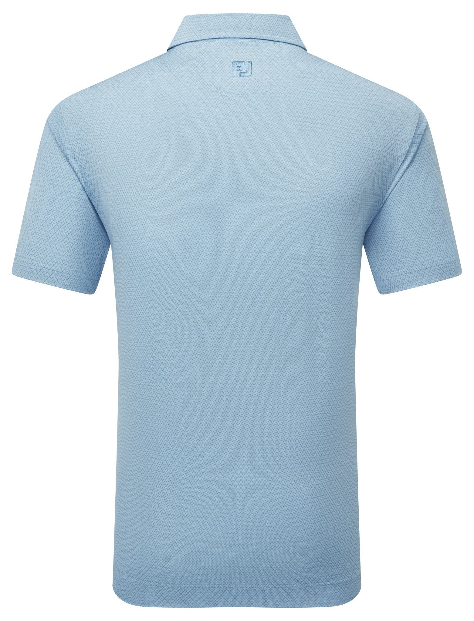 FootJoy Deco Diamond Print herr polo, air blue/high tide
