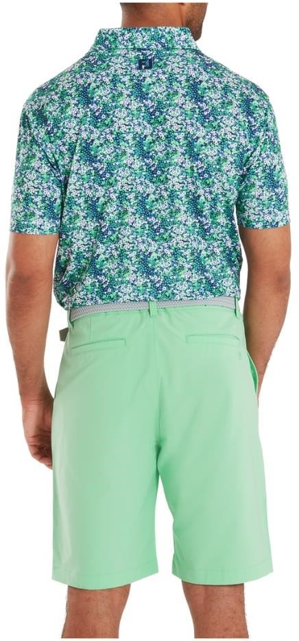 FootJoy Garden Print Lisle herr polo, navy