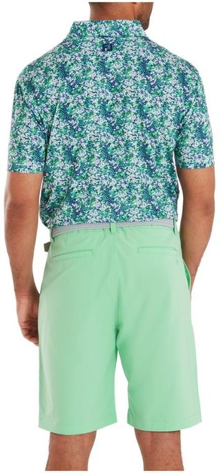 FootJoy Garden Print Lisle herr polo, navy