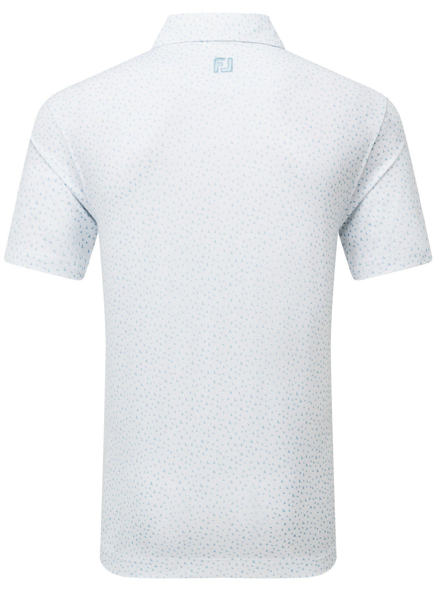 FootJoy BIRD PRINT herr polo, white/air blue