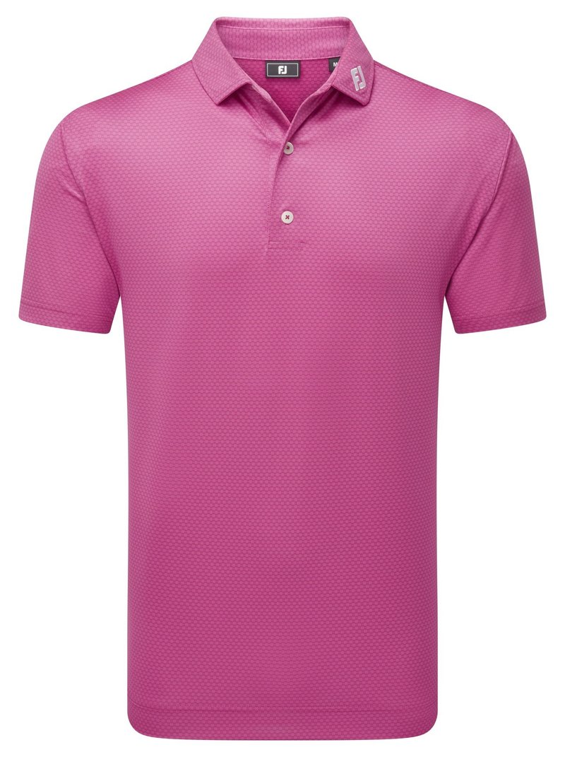 FootJoy Abacus Print herr polo, magenta