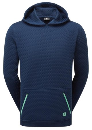 FootJoy Textured Knit Hoodie herr sweatshirt, navy