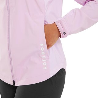 FootJoy HydroLite X damjacka, orkidé/vit prick