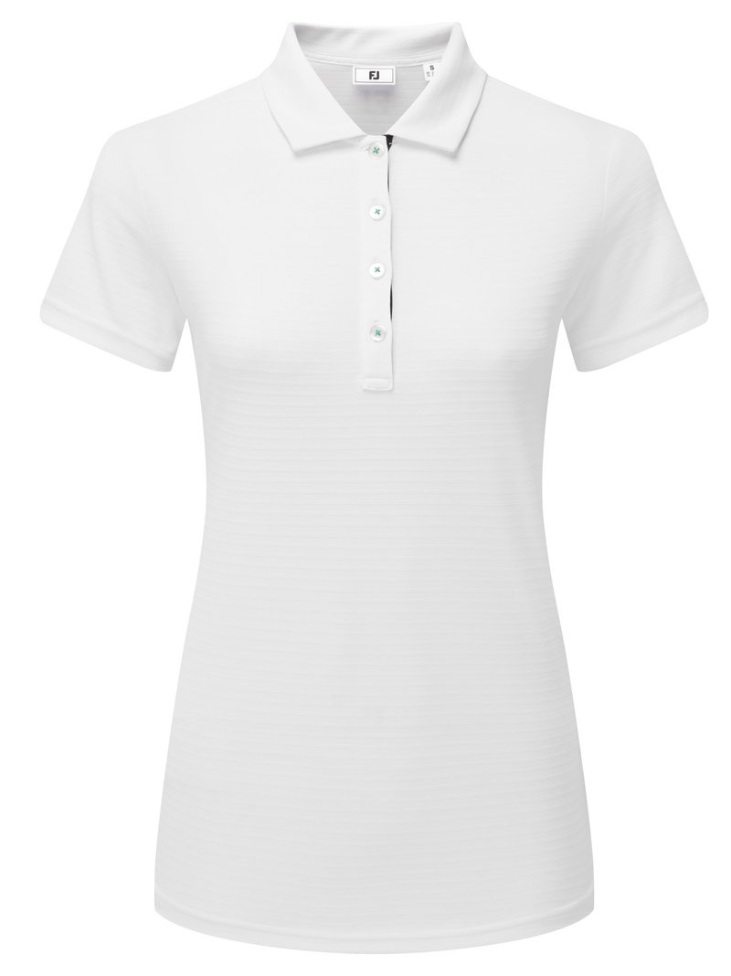 FootJoy JAQUARD STRIPE dampolo, white/navy/emerald