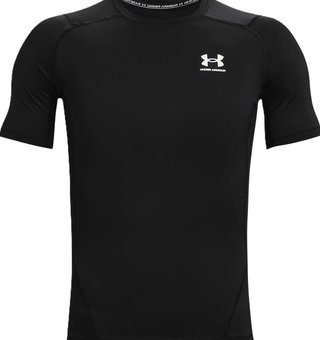 Under Armour HeatGear herr kompressionströja, svart/vit
