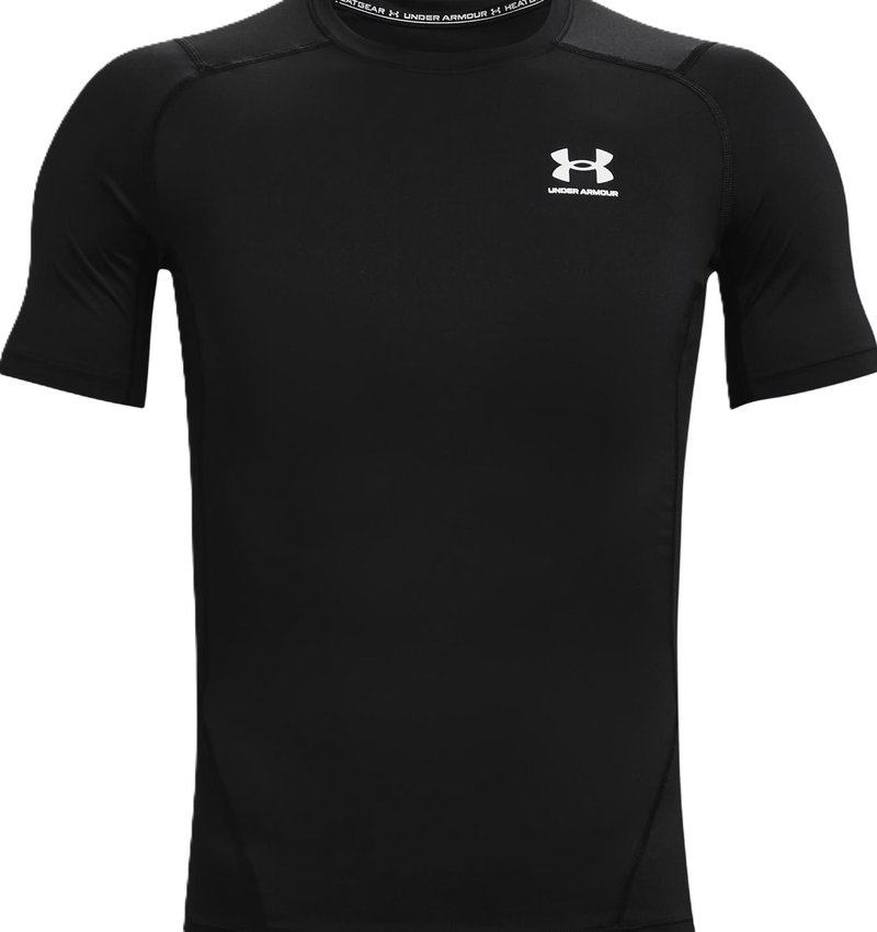 Under Armour HeatGear herr kompressionströja, svart/vit