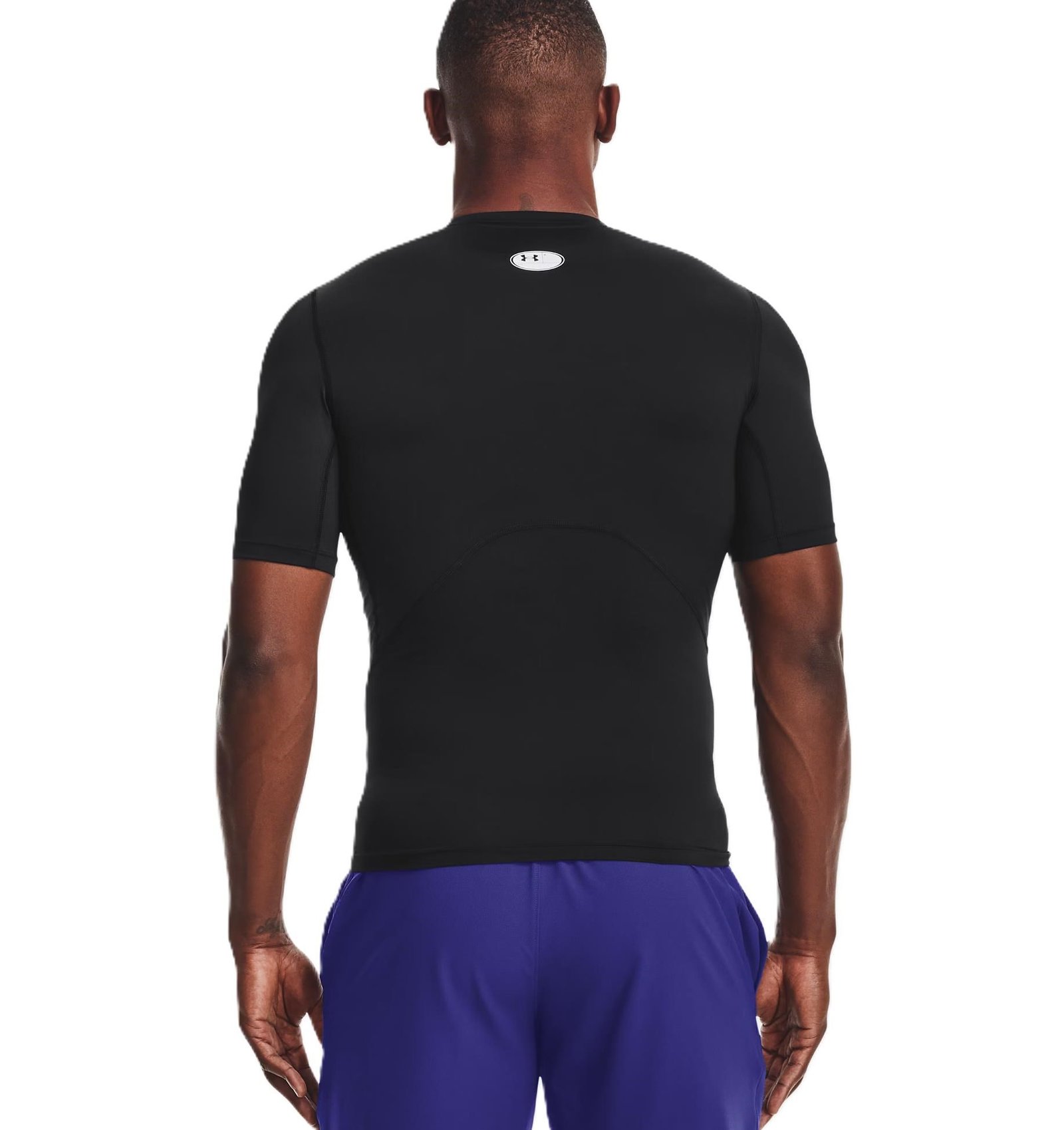 Under Armour HeatGear herr kompressionströja, svart/vit