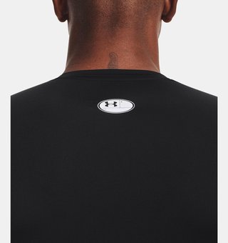 Under Armour HeatGear herr kompressionströja, svart/vit