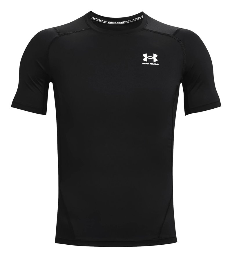 Under Armour HeatGear herr kompressionströja, svart/vit