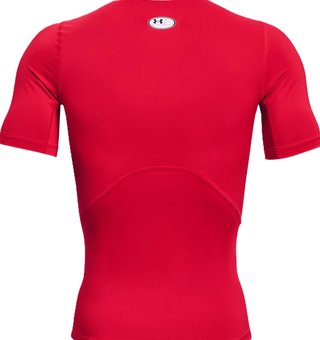Under Armour HeatGear herr kompressionströja, röd/vit